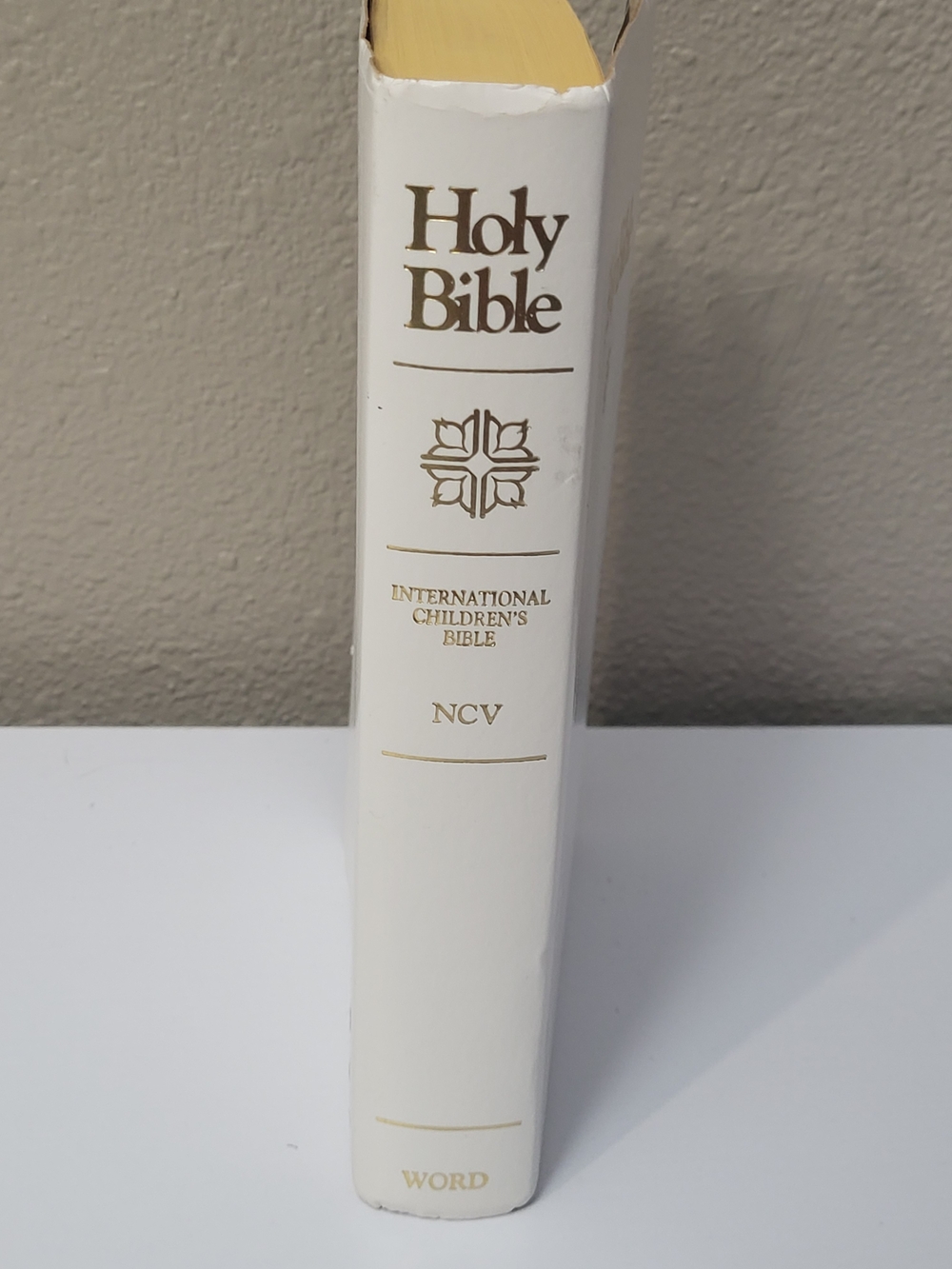 Holy Bible NCV International Children's Bible - White with Gold Lettering
